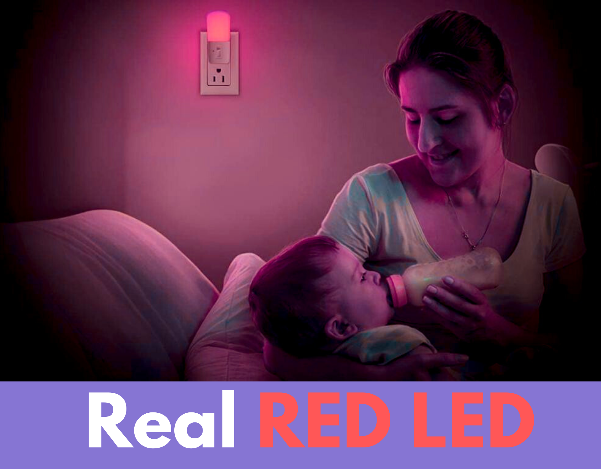lampka nocna RED LED